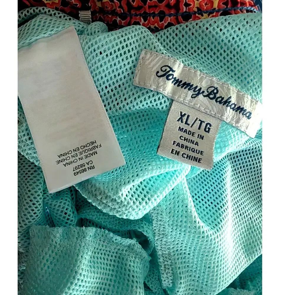 Tommy Bahama Swim Shorts Men’s XL Beach Board Trunks Lined